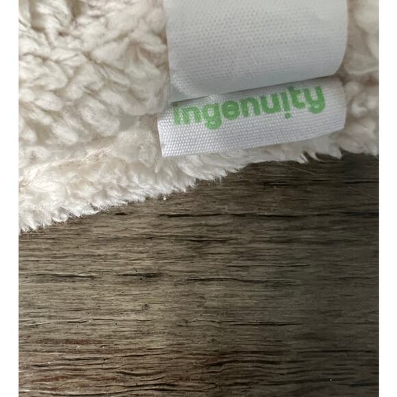 Ingenuity Lovey Plush Nate the Bear‎ Beige Blue Ears - Picture 3 of 4